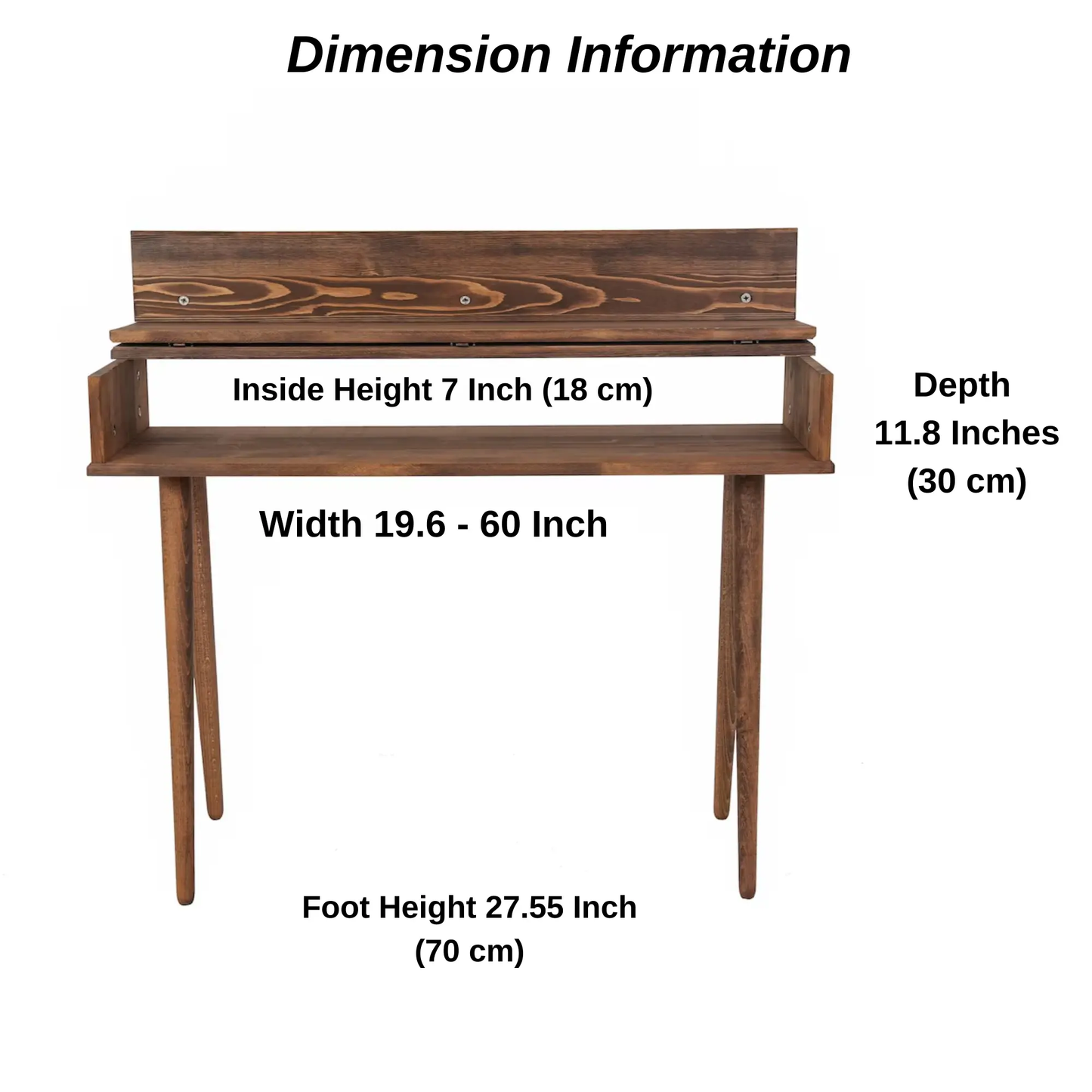 Mid-Century Modern Solid Wood Piano & Keyboard Stand – Handmade Studio Furniture